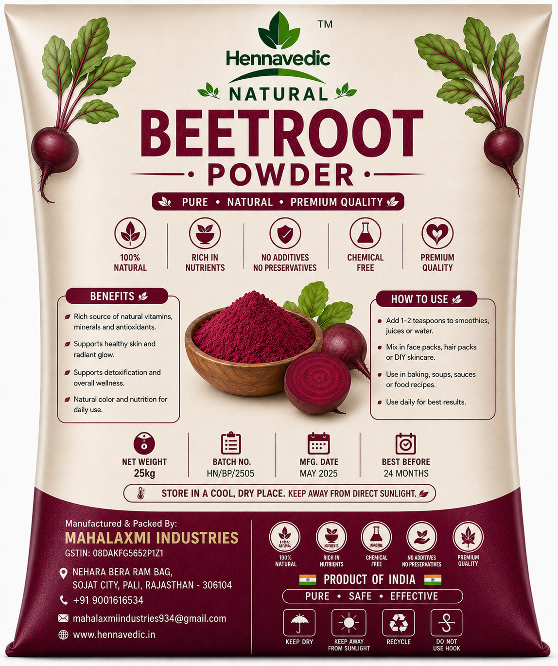 Beetroot Powder 25kg - Image 2