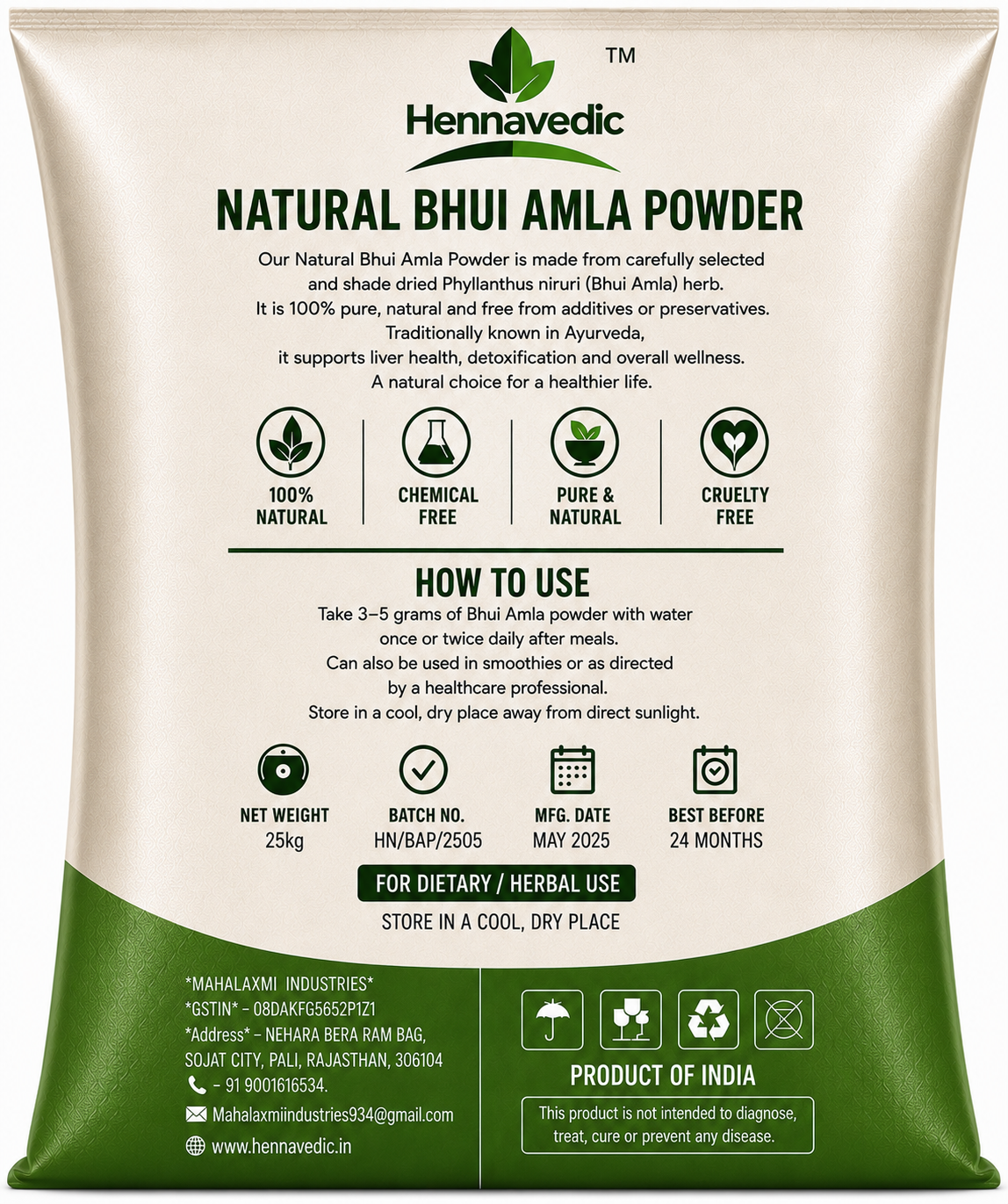 Bhuri Amla Powder 25kg - Image 2