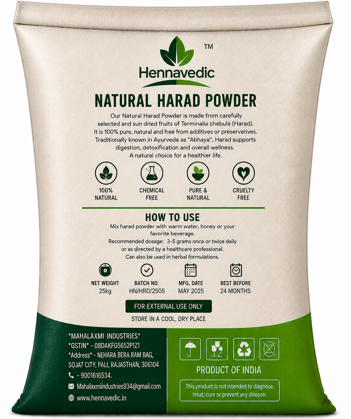 Harad Powder 25kg - Image 2