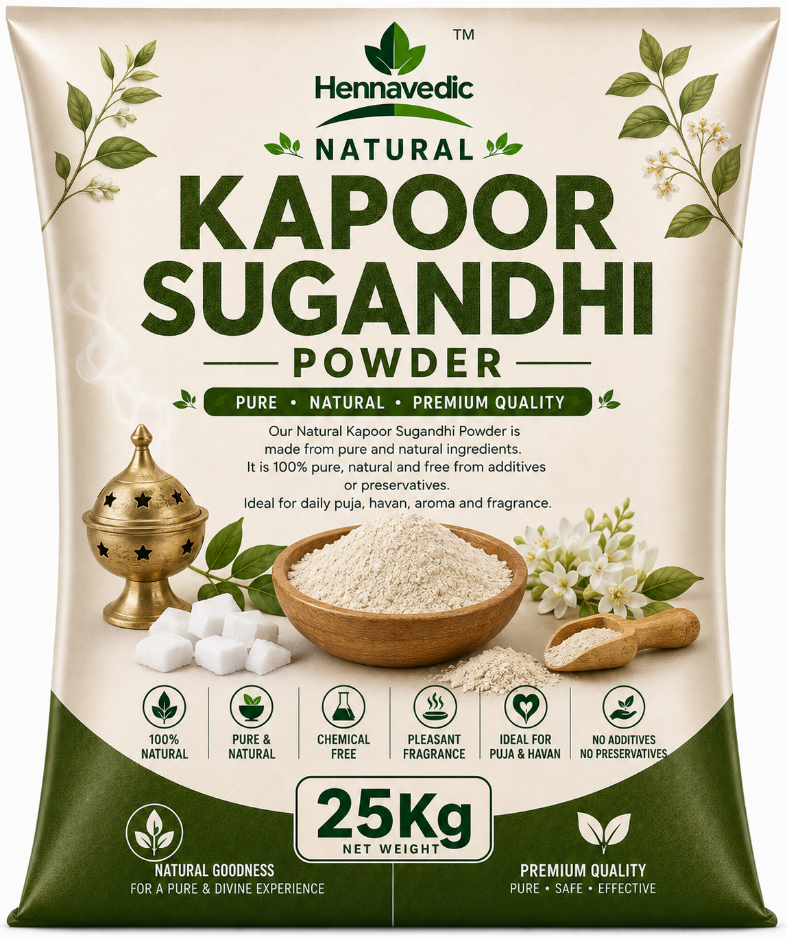 Kapoor Sugandhi Powder 25kg
