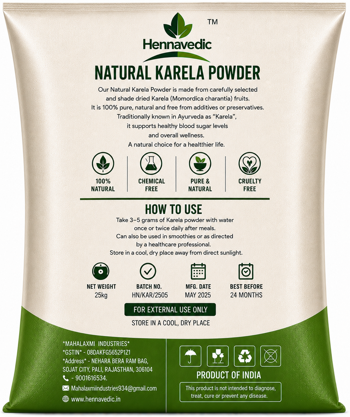Karela Powder 25kg - Image 2