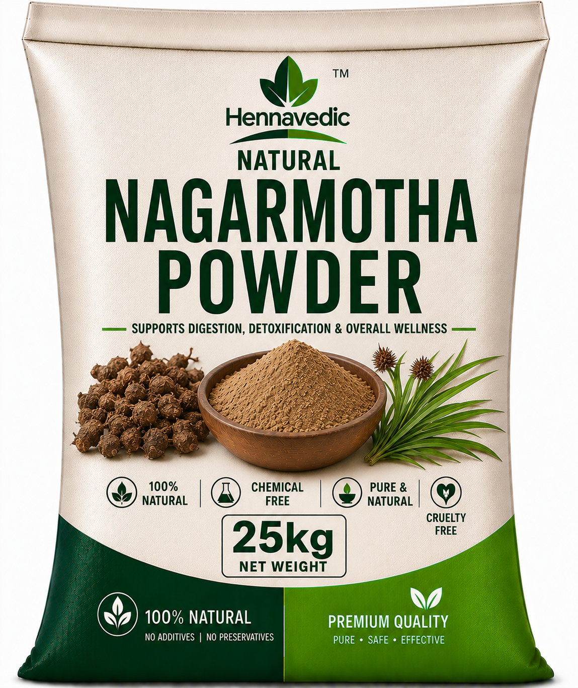 Nagarmotha Powder 25kg