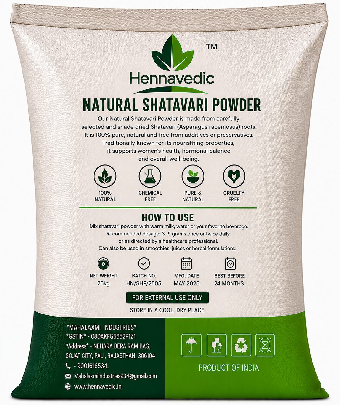 Shatavari Powder 25kg - Image 2
