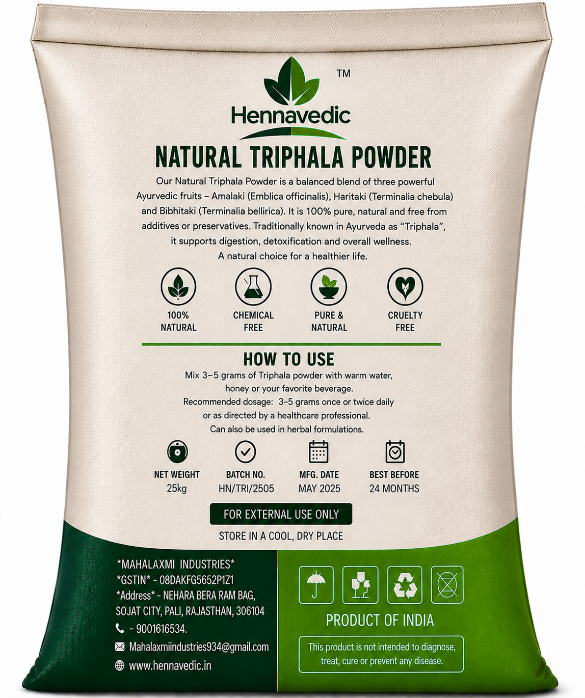 Triphala Powder 25kg - Image 2